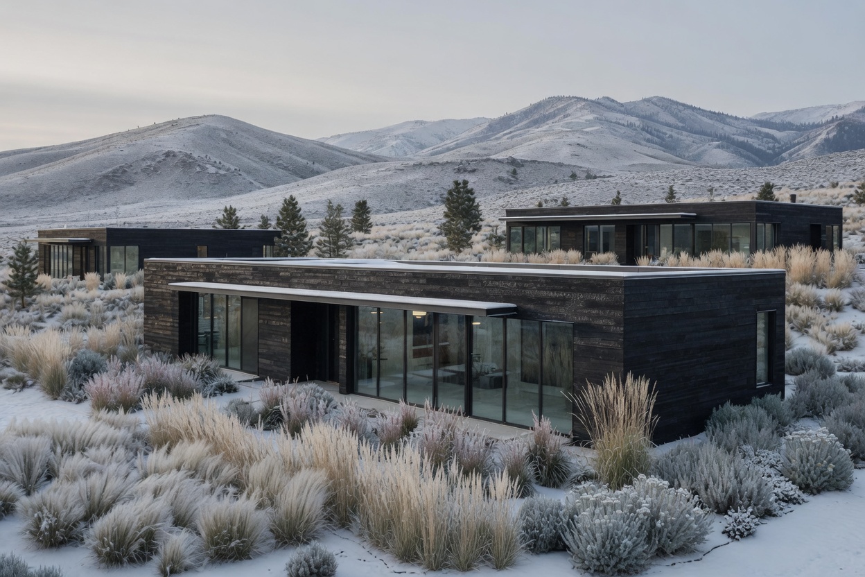 Willow Bend clubhouse in winter